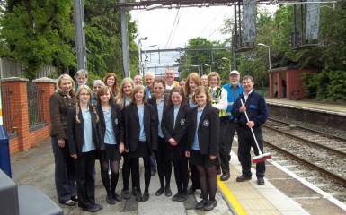 Alsager School student volunteers Alsager School student volunteers